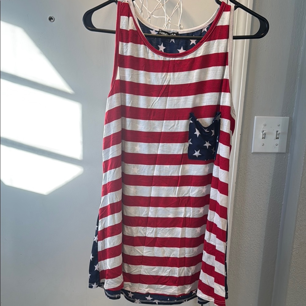 American Flag Tank Top
